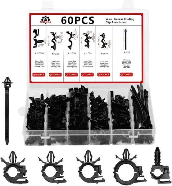 GOOACC Car Wire Loom Routing Clips