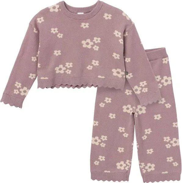 Modern Moments by Gerber Girls' 2-Piece Jacquard Sweater Set