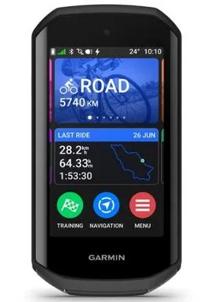 Garmin Edge 1050, Premium Cycling Computer, Vivid Color Touchscreen Display, Built-in Speaker, Advanced Bike Training and Group Ride Features, Road Hazard Alerts, Bicycle-Computer Bundle