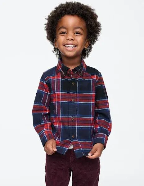 Cat & Jack Toddler Boys' Long Sleeve Flannel Shirt