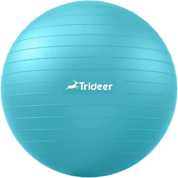 Trideer Exercise Ball Yoga Ball, 11 Sizes Pregnancy Ball for Maternity, Balance, Stability, Fitness, Anti-Burst Birthing Ball & Heavy Duty Office Bal