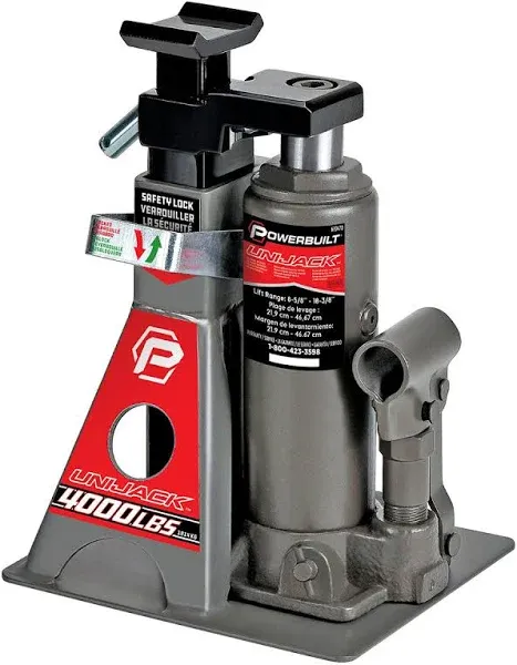 Powerbuilt 620470 2 Ton UniJack Combination Hydraulic Bottle Jack / Jackstand