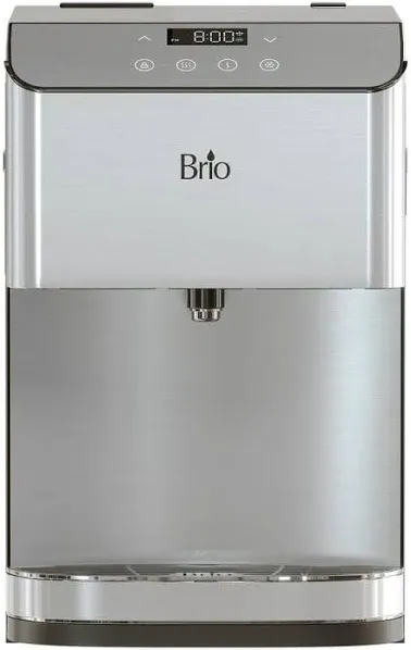 Brio 700 Series Moderna 3-Stage Touchless Countertop Bottleless Pou Tri-Temperature Digital Water Cooler Dispenser