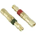 Regulator to Hose Quick Connect Fittings Set with Check Valves for Torch Welding