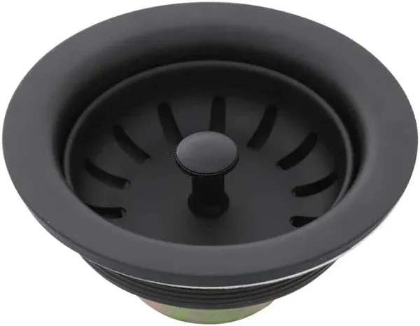 Danco Matte Black 3-1/2 in. Basket Strainer Assembly