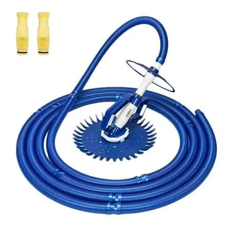 VINGLI Automatic Suction Side Pool Vacuum Cleaner for In Ground Pool and Above Ground Pool in Blue HD-G55000024