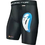 Shock Doctor 221 Core Compression Short with Bioflex Cup - Black