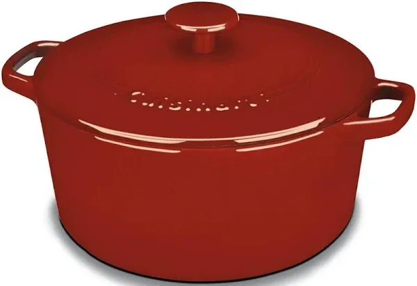 Cuisinart Chef's Classic Enameled Cast Iron 5-Quart Round Covered Casserole