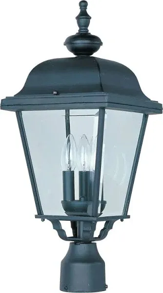 Maxim Builder Cast 3-Light Outdoor Pole/Post Lantern 3008BK