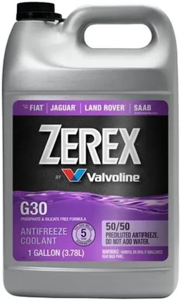 Zerex G30 Antifreeze / Coolant 50/50 Prediluted Ready-to-Use 1 Ga