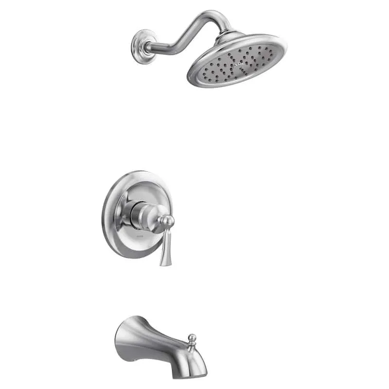 Moen UT35502BN Wynford M-CORE 3-Series 1-Handle Shower Trim Kit, Valve Required, Brushed Nickel