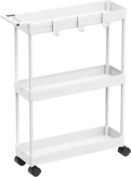 SimpleHouseware 3-Tier Slim/Super Narrow Kitchen Cart Storage