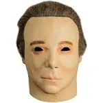 Adults Don Post Studios 1975 Overhead Face Mask with Brown Hair - One Size