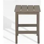 WestinTrends Outdoor Patio Adirondack Side Table, Weathered Wood, Brown