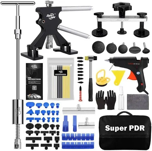 Super PDR Paintless Dent Removal Tools Dent Repair Kit Dent Puller Kit