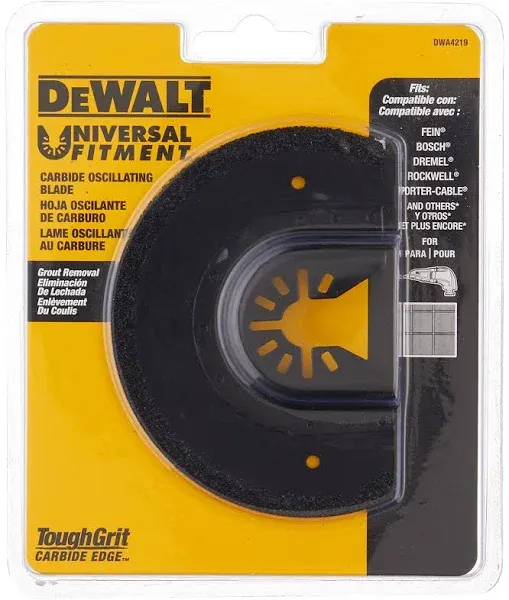 DeWalt DWA4219 Oscillating Carbide Grout Removal Blade