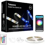 Tatazone RGBWW Bluetooth Lights, 16.4FT Tunable White 3000K to 6500K+RGB Led ...