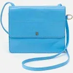 HOBO Vintage Hide Collection Jill Wallet Crossbody Bag Tranquil Blue