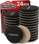 x Protector Felt Furniture Sliders Hardwood Floors 4 Pcs 6" x 3 1/2" Furniture Sliders Heavy Duty Felt Sliders Hard