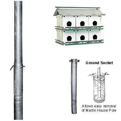 Nature House DuraCraft Purple Martin House Pole