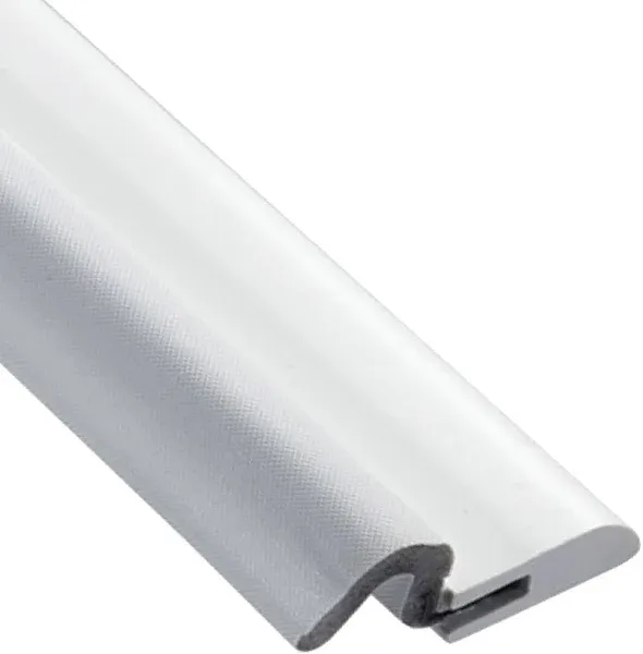 Simply Conserve DS060N-W Windjammer PVC Nail Door WEATHERSTRIP, 0.75, White