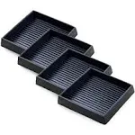 CasterMaster Non Slip Furniture Pads Black 3x3 / 4-Pack