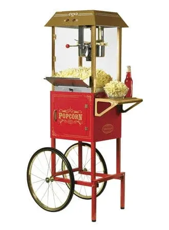 Nostalgia 59" Vintage Popcorn Cart