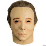 Adults Don Post Studios 1975 Overhead Face Mask with Brown Hair - One Size