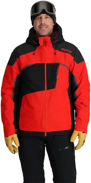 Spyder Men's Leader Insulated Hooded Ski Snow Jacket