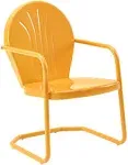 Crosley Griffith Outdoor Chair Tangerine Metal