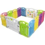 Baby Playpen Kids Activity Centre Safety Play Yard Home Indoor (Multicolour)