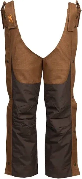 BROWNING Upland Chaps Chocolate/Tan Regular 3006679803 New with Tags