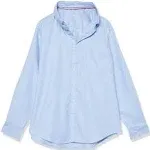 French Toast Boys Long Sleeve Oxford Shirt, Blue, 18 Husky, Cotton