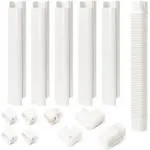 3&#034;W 10FT L Mini Split Line Set Cover Kit air Conditioners PVC Slim Line Cover