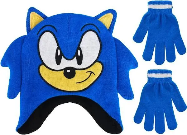 Sonic the Hedgehog Beanie & Glove Set