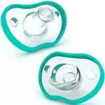 Nanobebe 2-Pack Flexy Pacifiers, Teal