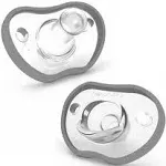 Flexy Pacifiers Grey / 0-3 Months / 2-Pack