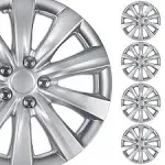 16 inch Set of 4 Wheel Covers Full Rim Snap On Hubcaps for R16 Tire &amp; Steel