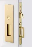 Emtek 2154US19 Modern Rectangular Mortise Passage Pocket Door Hardware 1-3/8&#034;