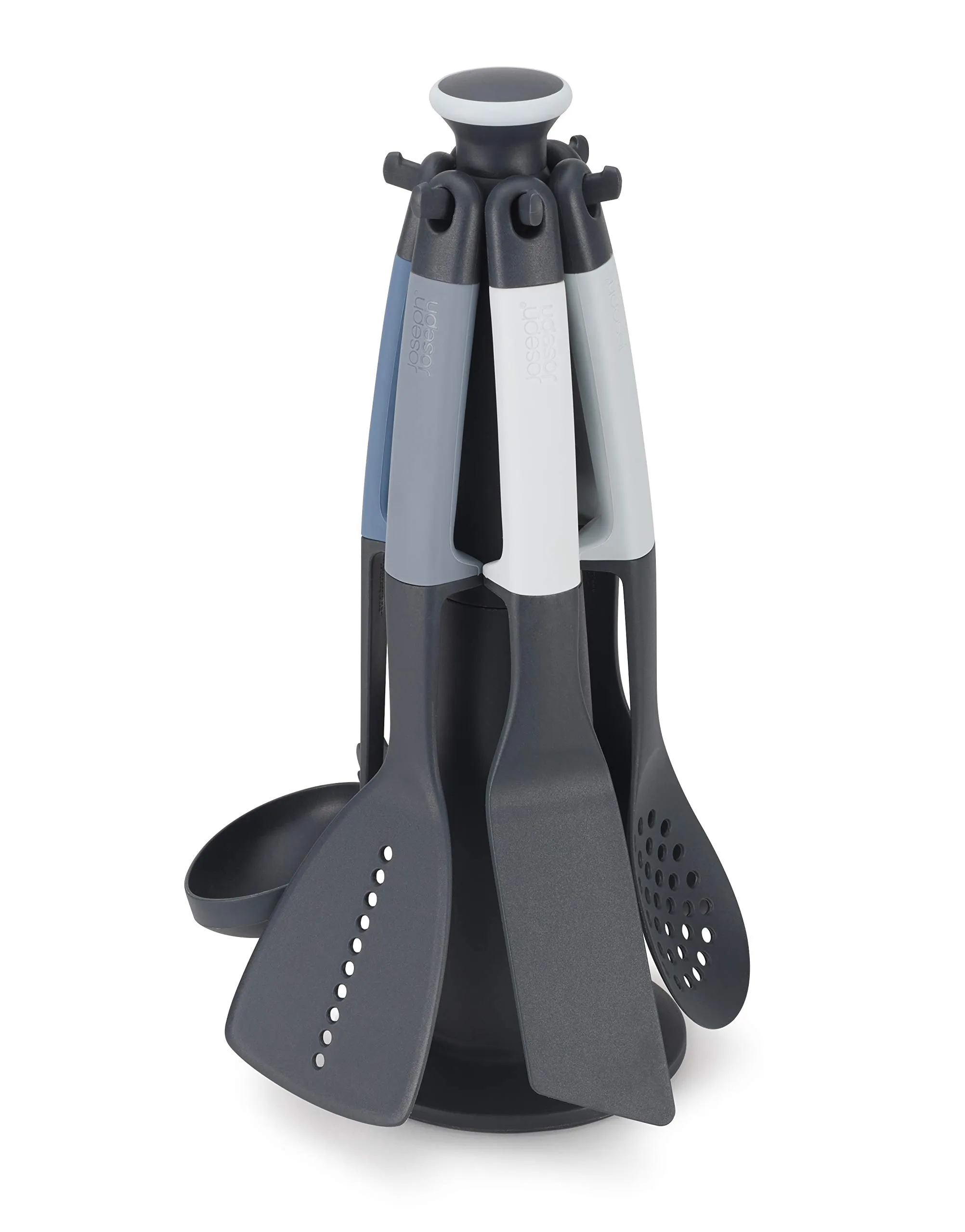 Joseph Joseph Elevate Carousel Nylon Kitchen Utensil Set with Rotating Storage..