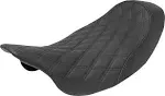 Saddlemen Renegade Solo Seat - Black - Lattice Stitched - '08-'23 FLH 808-07B-002LS