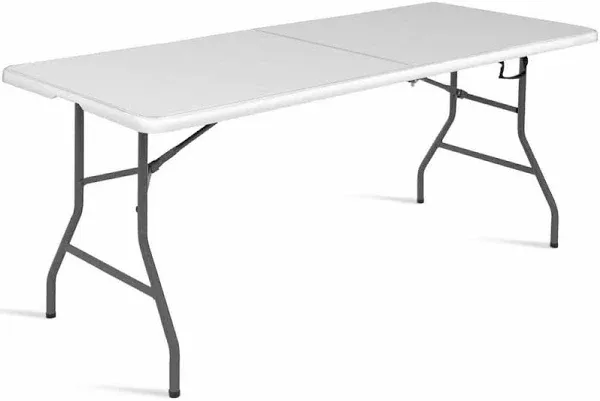 Costway 6' Folding Table Portable Plastic Indoor Outdoor Picnic Dining Camp Tables