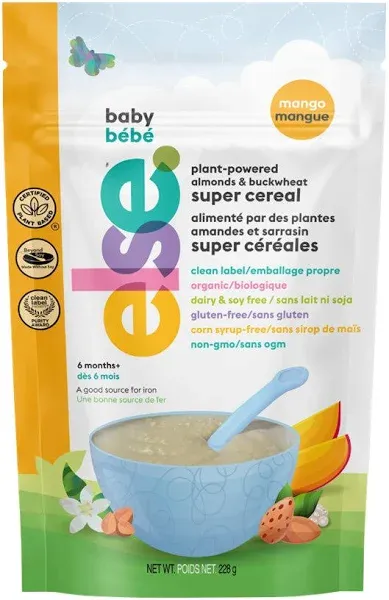 Else Nutrition Baby Cereal Stage 1 for 6 months+, Plant Protein, Organic, Whole foods, Vitamins and Minerals