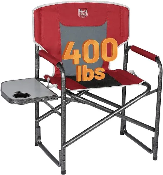 TIMBER RIDGE Lightweight Oversized Camping Chair, Portable Aluminum Directors...