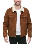 Levi's Men's Relaxed-Fit Faux-Shearling Trucker Jacket - Brown