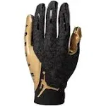 Nike Jordan Vapor Knit Football Gloves Men&#039;s Large Black/Metallic Gold