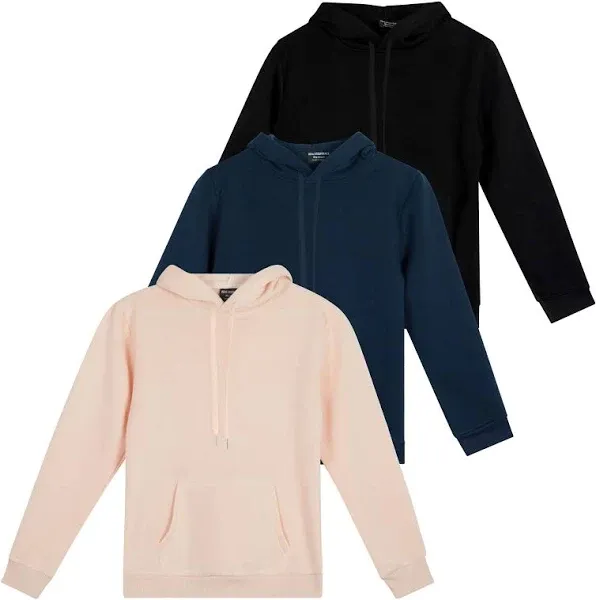 Real Essentials Women's Fleece Long-Sleeve Pullover Hoodie