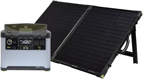 Yeti 700 + Boulder 100 BC Solar Generator