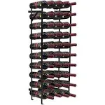 Sorbus Black 40 Bottle Freestanding Wine Rack