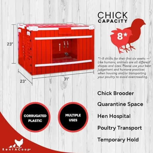 Little Red Barn Folding Chick Brooder RentACoop